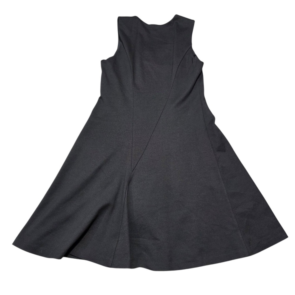 Cabi Black Sleeveless Fit and Flare Dress Panel Detail - Medium - Picture 2 of 7